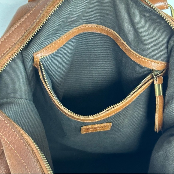 Madewell Cognac Leather Crossbody Shoulder Purse - Picture 11 of 17